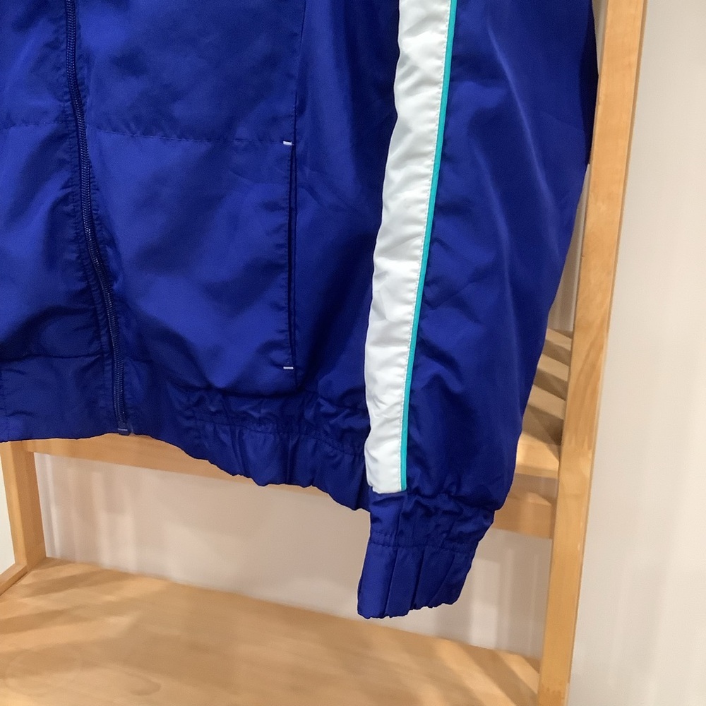 Vintage Y2K Champion Blue Teal White Colour Block Zippered Jacket Size XL - Picture 6 of 13